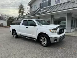 Salvage trucks for sale at North Billerica, MA auction: 2008 Toyota Tundra Double Cab