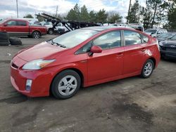 Toyota Prius salvage cars for sale: 2010 Toyota Prius