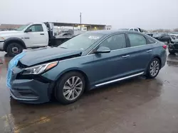 Salvage cars for sale at Grand Prairie, TX auction: 2016 Hyundai Sonata Sport