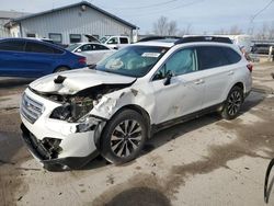 Salvage cars for sale from Copart Pekin, IL: 2015 Subaru Outback 2.5I Limited