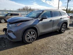 Toyota salvage cars for sale: 2022 Toyota Highlander XLE