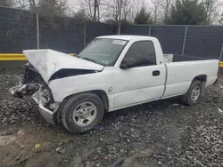 Salvage cars for sale at Waldorf, MD auction: 2002 Chevrolet Silverado C1500