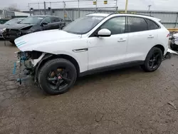 Salvage cars for sale at Dyer, IN auction: 2018 Jaguar F-PACE Premium