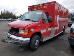 Ford salvage cars for sale: 2007 Ford Econoline E450 Super Duty Cutaway Van