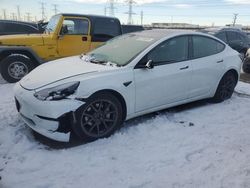 Salvage cars for sale at Elgin, IL auction: 2022 Tesla Model 3