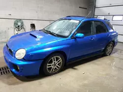 Salvage cars for sale at Blaine, MN auction: 2002 Subaru Impreza WRX