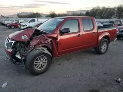 Salvage trucks for sale at Las Vegas, NV auction: 2015 Nissan Frontier S