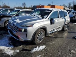 Salvage cars for sale at Bridgeton, MO auction: 2022 Hyundai Santa FE Limited