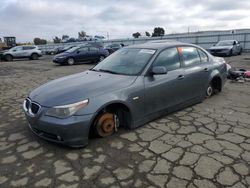 Salvage cars for sale at Martinez, CA auction: 2006 BMW 550 I