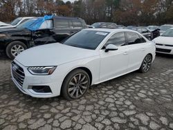 Salvage cars for sale at Austell, GA auction: 2022 Audi A4 Prestige 40