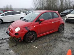 Salvage cars for sale at auction: 2015 Fiat 500 Abarth