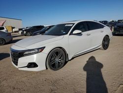 Vehiculos salvage en venta de Copart Amarillo, TX: 2021 Honda Accord Touring