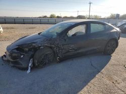 Salvage cars for sale at San Antonio, TX auction: 2025 Tesla Model 3