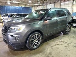 Salvage cars for sale at Woodhaven, MI auction: 2019 Ford Explorer Sport