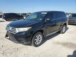 Salvage cars for sale at New Braunfels, TX auction: 2011 Toyota Highlander Base