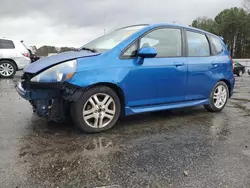 Vehiculos salvage en venta de Copart Dunn, NC: 2007 Honda FIT S