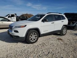 Salvage cars for sale at Taylor, TX auction: 2017 Jeep Cherokee Sport