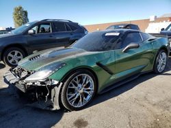 Chevrolet salvage cars for sale: 2016 Chevrolet Corvette Stingray 1LT