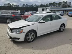 Salvage cars for sale at Harleyville, SC auction: 2013 Volkswagen Passat SE