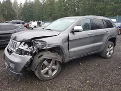 Vehiculos salvage en venta de Copart Graham, WA: 2013 Jeep Grand Cherokee Overland