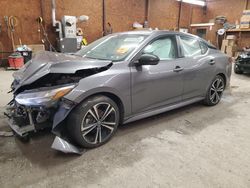 Nissan salvage cars for sale: 2021 Nissan Sentra SR