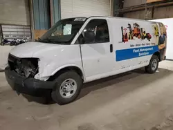 Salvage trucks for sale at Eldridge, IA auction: 2016 Chevrolet Express G3500