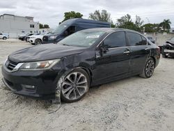 Honda salvage cars for sale: 2015 Honda Accord Sport