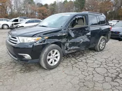 Vehiculos salvage en venta de Copart Austell, GA: 2012 Toyota Highlander Base