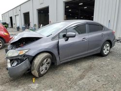 Salvage cars for sale at Jacksonville, FL auction: 2014 Honda Civic LX