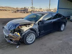 Salvage cars for sale at Colorado Springs, CO auction: 2014 Ford Fusion SE Hybrid