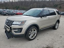 Salvage cars for sale at Hurricane, WV auction: 2017 Ford Explorer XLT