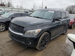 Salvage cars for sale from Copart Lansing, MI: 2014 Infiniti QX80