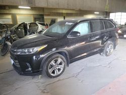 Toyota salvage cars for sale: 2017 Toyota Highlander Limited