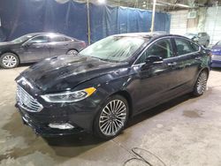 Salvage cars for sale at Woodhaven, MI auction: 2017 Ford Fusion Titanium