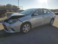 Toyota Corolla l salvage cars for sale: 2015 Toyota Corolla L