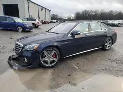 Salvage cars for sale at Ellwood City, PA auction: 2019 Mercedes-Benz S 63 AMG 4matic