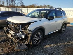 Salvage cars for sale at Spartanburg, SC auction: 2022 Nissan Pathfinder Platinum