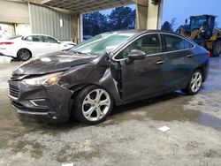 Salvage cars for sale at Hampton, VA auction: 2017 Chevrolet Cruze Premier