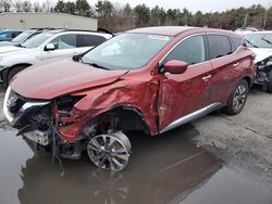 Salvage cars for sale at Exeter, RI auction: 2017 Nissan Murano S