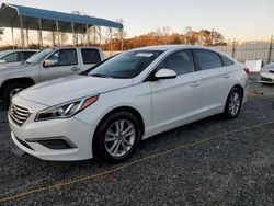 Salvage cars for sale at Spartanburg, SC auction: 2017 Hyundai Sonata SE