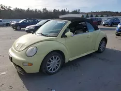 Salvage cars for sale at Windham, ME auction: 2003 Volkswagen New Beetle GLS