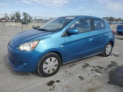 Mitsubishi salvage cars for sale: 2015 Mitsubishi Mirage DE