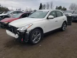 Salvage cars for sale at Bowmanville, ON auction: 2015 Infiniti QX50