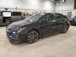 Salvage cars for sale at Milwaukee, WI auction: 2022 Toyota Corolla SE