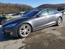 Salvage cars for sale at Ellwood City, PA auction: 2015 Tesla Model S 85D