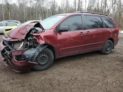 Salvage cars for sale at Cookstown, ON auction: 2006 Toyota Sienna CE