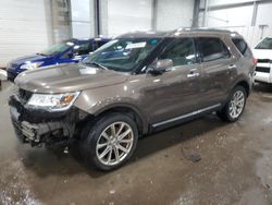 Salvage Cars with No Bids Yet For Sale at auction: 2016 Ford Explorer Limited