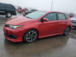 Salvage cars for sale at Grand Prairie, TX auction: 2016 Scion IM