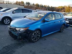 Salvage cars for sale at Exeter, RI auction: 2017 Toyota Corolla IM