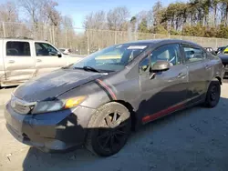 Salvage cars for sale at Waldorf, MD auction: 2012 Honda Civic LX